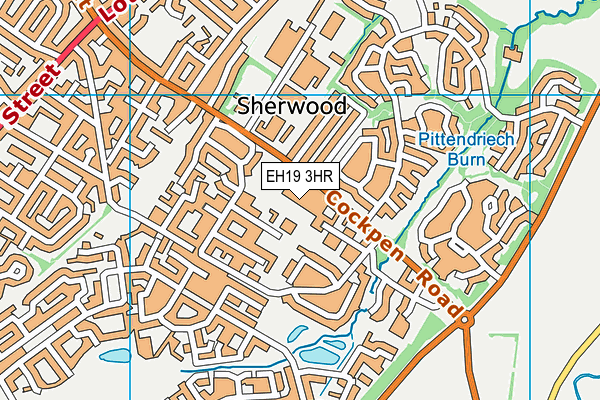 EH19 3HR map - OS VectorMap District (Ordnance Survey) EH19 3HR map - OS VectorMap District (Ordnance Survey)