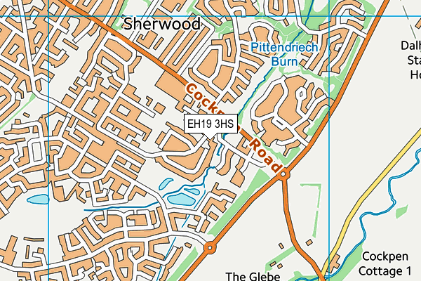 EH19 3HS map - OS VectorMap District (Ordnance Survey) EH19 3HS map - OS VectorMap District (Ordnance Survey)