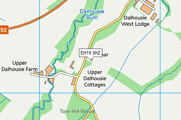 EH19 3HZ map - OS VectorMap District (Ordnance Survey) EH19 3HZ map - OS VectorMap District (Ordnance Survey)