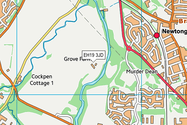 EH19 3JD map - OS VectorMap District (Ordnance Survey) EH19 3JD map - OS VectorMap District (Ordnance Survey)