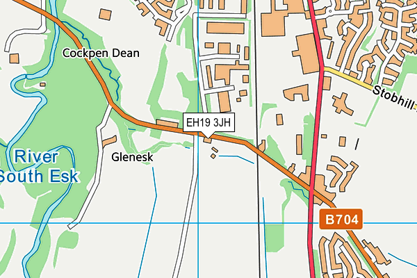EH19 3JH map - OS VectorMap District (Ordnance Survey) EH19 3JH map - OS VectorMap District (Ordnance Survey)