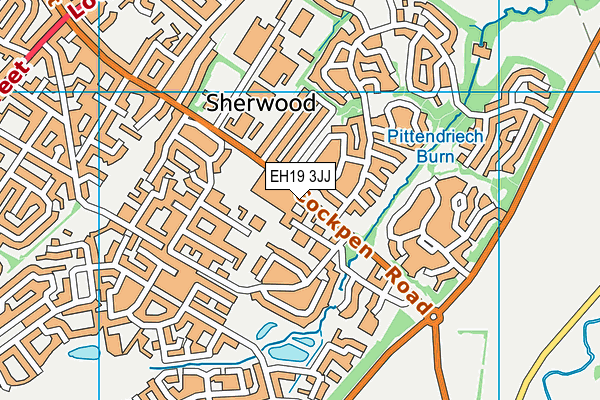 EH19 3JJ map - OS VectorMap District (Ordnance Survey) EH19 3JJ map - OS VectorMap District (Ordnance Survey)
