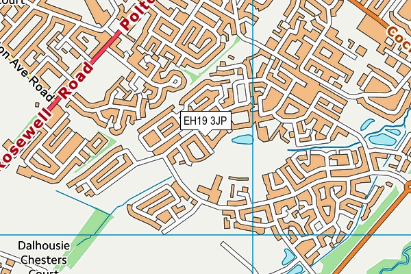 EH19 3JP map - OS VectorMap District (Ordnance Survey) EH19 3JP map - OS VectorMap District (Ordnance Survey)