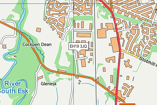 EH19 3JQ map - OS VectorMap District (Ordnance Survey) EH19 3JQ map - OS VectorMap District (Ordnance Survey)