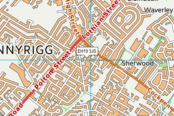 EH19 3JS map - OS VectorMap District (Ordnance Survey) EH19 3JS map - OS VectorMap District (Ordnance Survey)