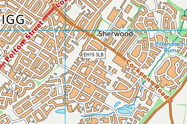EH19 3LB map - OS VectorMap District (Ordnance Survey) EH19 3LB map - OS VectorMap District (Ordnance Survey)