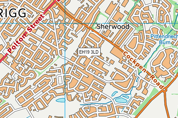 EH19 3LD map - OS VectorMap District (Ordnance Survey) EH19 3LD map - OS VectorMap District (Ordnance Survey)