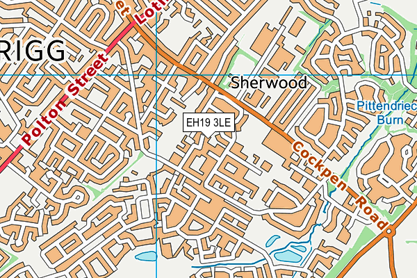 EH19 3LE map - OS VectorMap District (Ordnance Survey) EH19 3LE map - OS VectorMap District (Ordnance Survey)