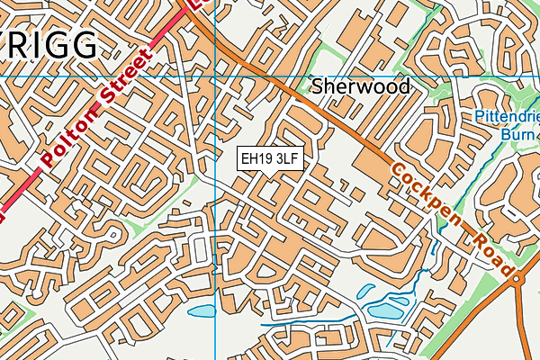 EH19 3LF map - OS VectorMap District (Ordnance Survey) EH19 3LF map - OS VectorMap District (Ordnance Survey)