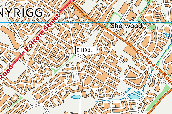 EH19 3LH map - OS VectorMap District (Ordnance Survey) EH19 3LH map - OS VectorMap District (Ordnance Survey)