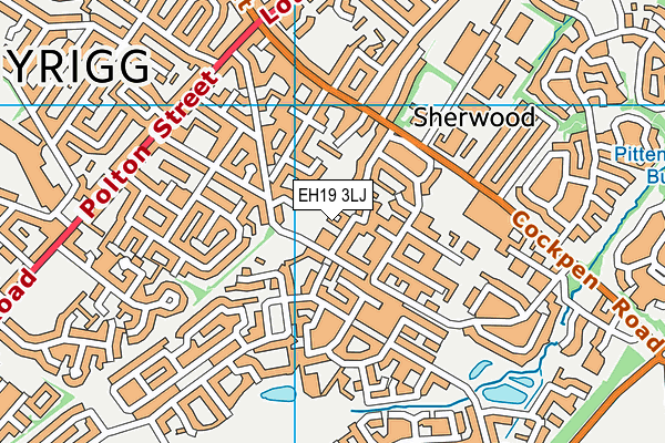 EH19 3LJ map - OS VectorMap District (Ordnance Survey) EH19 3LJ map - OS VectorMap District (Ordnance Survey)