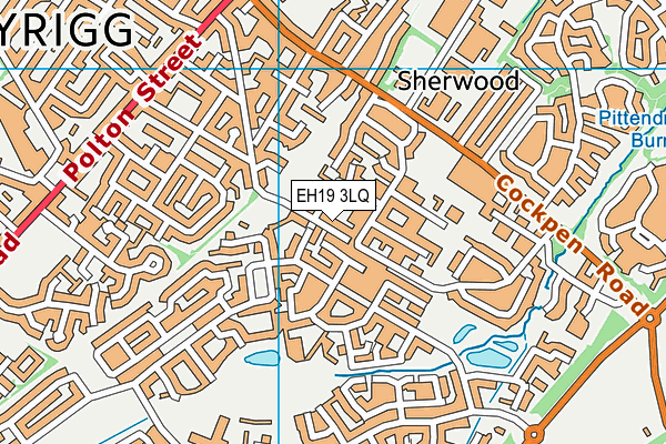 EH19 3LQ map - OS VectorMap District (Ordnance Survey) EH19 3LQ map - OS VectorMap District (Ordnance Survey)