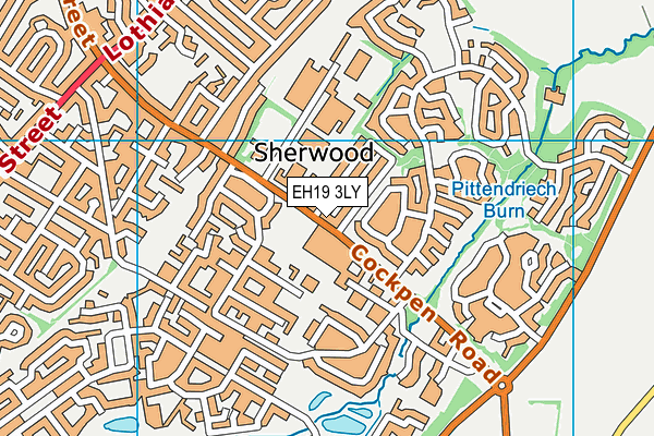 EH19 3LY map - OS VectorMap District (Ordnance Survey) EH19 3LY map - OS VectorMap District (Ordnance Survey)