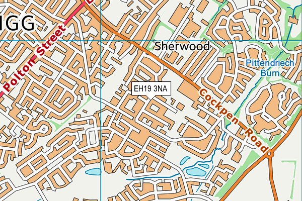 EH19 3NA map - OS VectorMap District (Ordnance Survey) EH19 3NA map - OS VectorMap District (Ordnance Survey)
