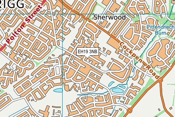 EH19 3NB map - OS VectorMap District (Ordnance Survey) EH19 3NB map - OS VectorMap District (Ordnance Survey)
