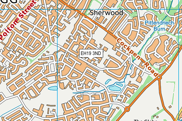 EH19 3ND map - OS VectorMap District (Ordnance Survey) EH19 3ND map - OS VectorMap District (Ordnance Survey)