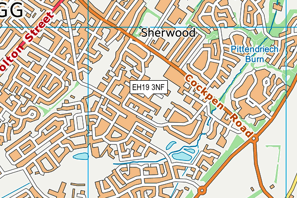EH19 3NF map - OS VectorMap District (Ordnance Survey) EH19 3NF map - OS VectorMap District (Ordnance Survey)