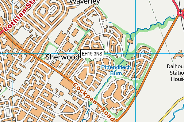 EH19 3NS map - OS VectorMap District (Ordnance Survey) EH19 3NS map - OS VectorMap District (Ordnance Survey)