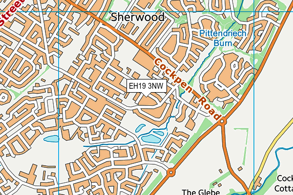EH19 3NW map - OS VectorMap District (Ordnance Survey) EH19 3NW map - OS VectorMap District (Ordnance Survey)