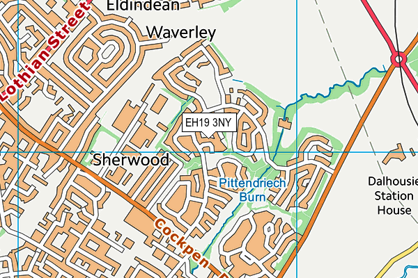 EH19 3NY map - OS VectorMap District (Ordnance Survey) EH19 3NY map - OS VectorMap District (Ordnance Survey)