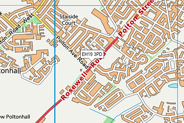 EH19 3PD map - OS VectorMap District (Ordnance Survey) EH19 3PD map - OS VectorMap District (Ordnance Survey)