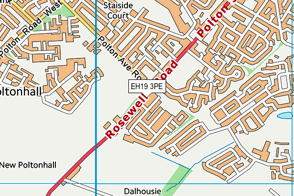EH19 3PE map - OS VectorMap District (Ordnance Survey) EH19 3PE map - OS VectorMap District (Ordnance Survey)