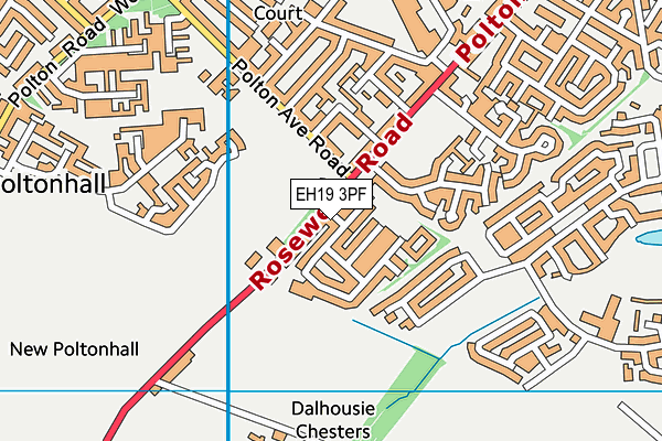 EH19 3PF map - OS VectorMap District (Ordnance Survey) EH19 3PF map - OS VectorMap District (Ordnance Survey)