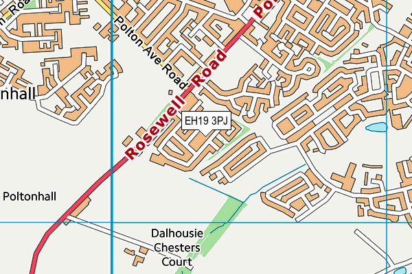 EH19 3PJ map - OS VectorMap District (Ordnance Survey) EH19 3PJ map - OS VectorMap District (Ordnance Survey)