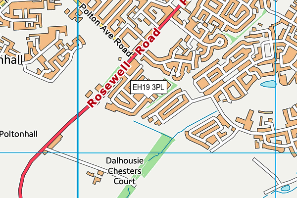 EH19 3PL map - OS VectorMap District (Ordnance Survey) EH19 3PL map - OS VectorMap District (Ordnance Survey)
