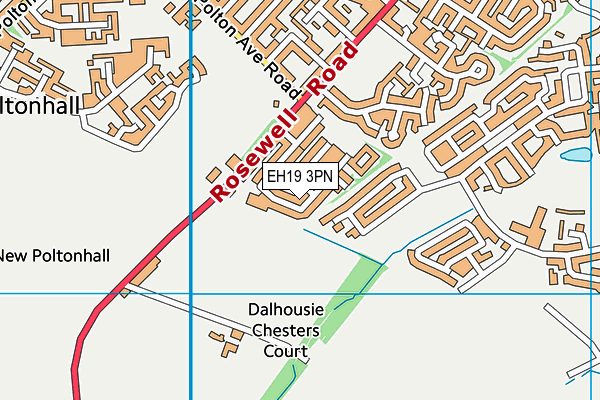 EH19 3PN map - OS VectorMap District (Ordnance Survey) EH19 3PN map - OS VectorMap District (Ordnance Survey)