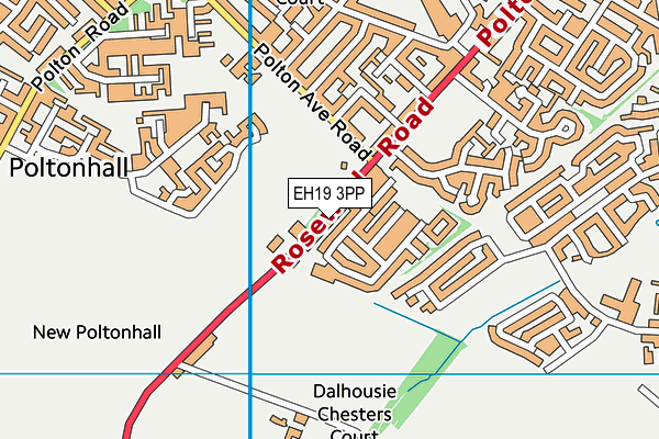 EH19 3PP map - OS VectorMap District (Ordnance Survey) EH19 3PP map - OS VectorMap District (Ordnance Survey)