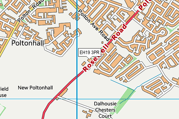 EH19 3PR map - OS VectorMap District (Ordnance Survey) EH19 3PR map - OS VectorMap District (Ordnance Survey)