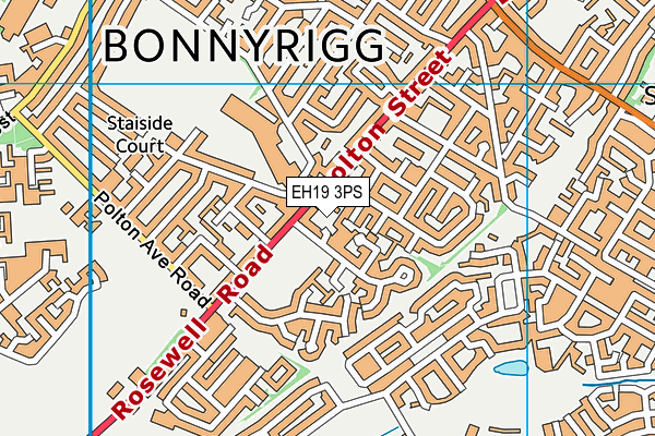 EH19 3PS map - OS VectorMap District (Ordnance Survey) EH19 3PS map - OS VectorMap District (Ordnance Survey)