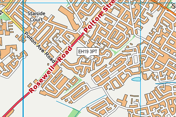 EH19 3PT map - OS VectorMap District (Ordnance Survey) EH19 3PT map - OS VectorMap District (Ordnance Survey)