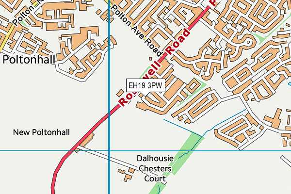 EH19 3PW map - OS VectorMap District (Ordnance Survey) EH19 3PW map - OS VectorMap District (Ordnance Survey)