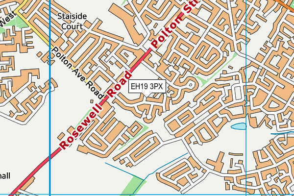 EH19 3PX map - OS VectorMap District (Ordnance Survey) EH19 3PX map - OS VectorMap District (Ordnance Survey)