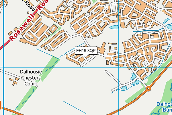 EH19 3QP map - OS VectorMap District (Ordnance Survey) EH19 3QP map - OS VectorMap District (Ordnance Survey)