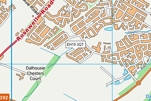 EH19 3QT map - OS VectorMap District (Ordnance Survey) EH19 3QT map - OS VectorMap District (Ordnance Survey)