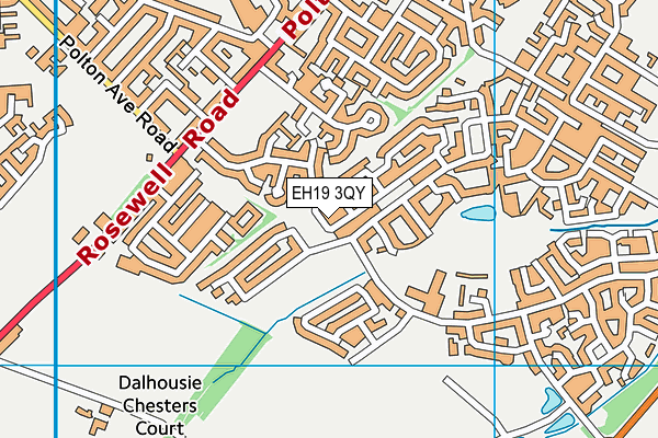 EH19 3QY map - OS VectorMap District (Ordnance Survey) EH19 3QY map - OS VectorMap District (Ordnance Survey)