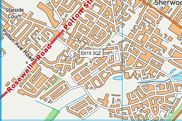 EH19 3QZ map - OS VectorMap District (Ordnance Survey) EH19 3QZ map - OS VectorMap District (Ordnance Survey)