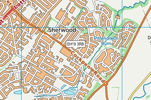 EH19 3RB map - OS VectorMap District (Ordnance Survey) EH19 3RB map - OS VectorMap District (Ordnance Survey)