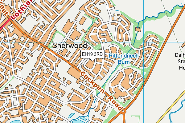 EH19 3RD map - OS VectorMap District (Ordnance Survey) EH19 3RD map - OS VectorMap District (Ordnance Survey)