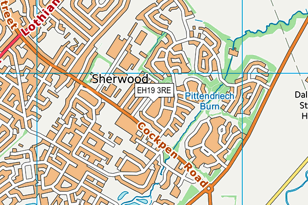 EH19 3RE map - OS VectorMap District (Ordnance Survey) EH19 3RE map - OS VectorMap District (Ordnance Survey)