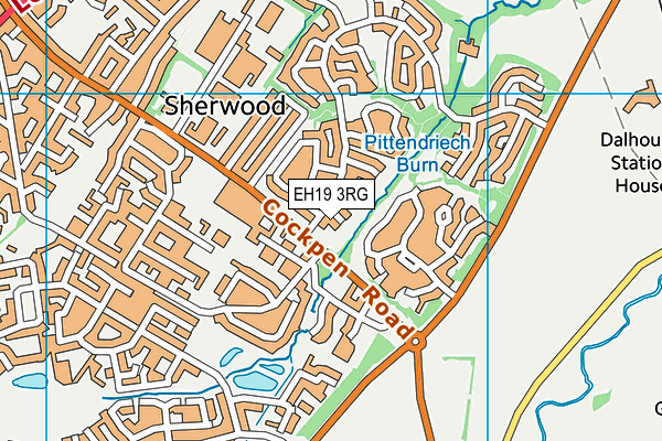 EH19 3RG map - OS VectorMap District (Ordnance Survey) EH19 3RG map - OS VectorMap District (Ordnance Survey)