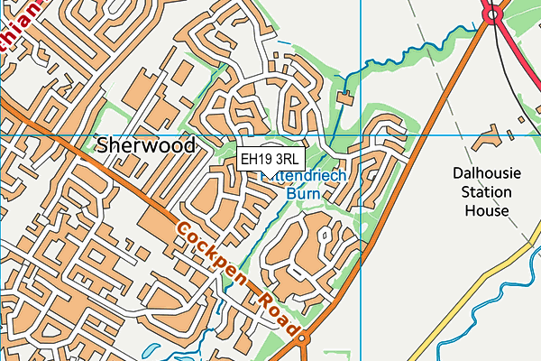 EH19 3RL map - OS VectorMap District (Ordnance Survey) EH19 3RL map - OS VectorMap District (Ordnance Survey)
