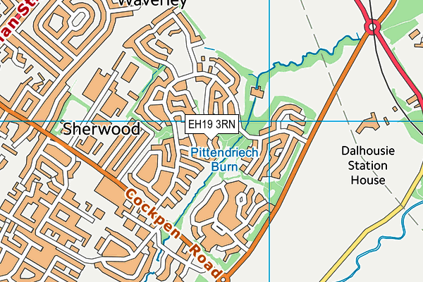 EH19 3RN map - OS VectorMap District (Ordnance Survey) EH19 3RN map - OS VectorMap District (Ordnance Survey)