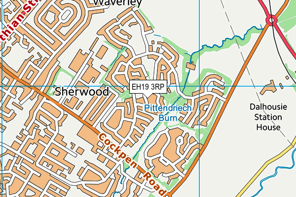 EH19 3RP map - OS VectorMap District (Ordnance Survey) EH19 3RP map - OS VectorMap District (Ordnance Survey)