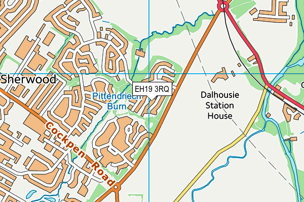 EH19 3RQ map - OS VectorMap District (Ordnance Survey) EH19 3RQ map - OS VectorMap District (Ordnance Survey)