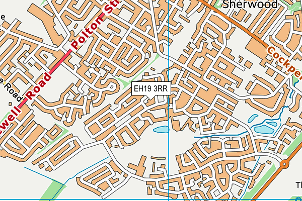 EH19 3RR map - OS VectorMap District (Ordnance Survey) EH19 3RR map - OS VectorMap District (Ordnance Survey)