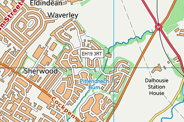 EH19 3RT map - OS VectorMap District (Ordnance Survey) EH19 3RT map - OS VectorMap District (Ordnance Survey)